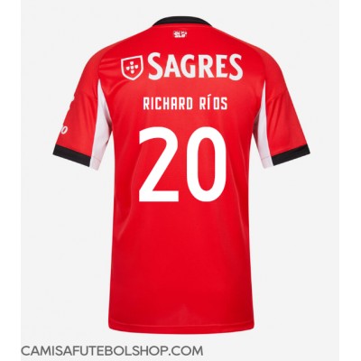 Camisa de time de futebol Benfica Richard Rios #20 Replicas 1º Equipamento 2025-26 Manga Curta Camisa de time de futebol Benfica Richard Rios #20 Replicas 1º Equipamento 2025-26 Manga Curta